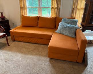 Funky Orange Sectional Sofa