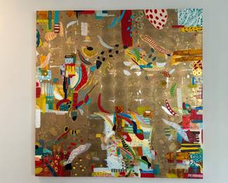 Esteban Fernàndez Underwater painting. 67” x 67”