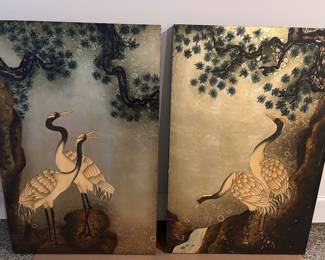 Pair of crane panels