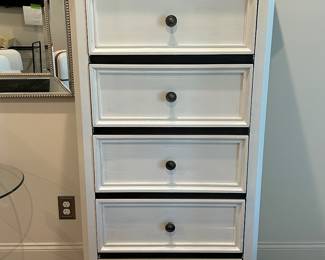 pair of lingerie chests / tall 5 drawer chests of drawers