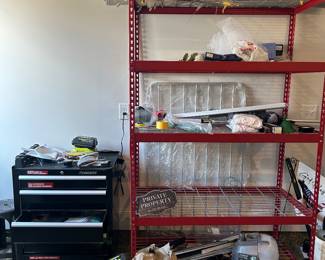 blower, shelving, tool cabinet