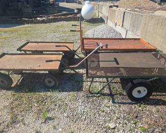 Industrial pull carts