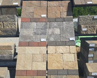 See description for full list of brick and rock