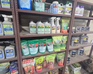 various lawn and garden products and chemicals