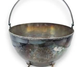 Sterling Silver 925 Footed Bowl Basket 226.74 Grams