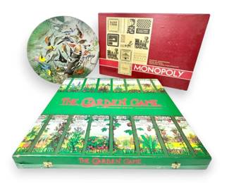 Vintage Monopoly, The Garden Game, Round Bird Puzzle