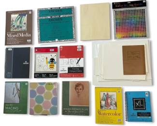 Sketchbooks And Partly Used Arches Watercolor Books  More