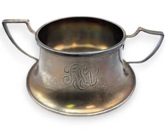 A. Newsalt Dayton O. Sterling Silver Sugar Bowl 149.8 Grams