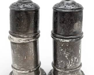 Sterling Silver Salt  Pepper Shakers 95g