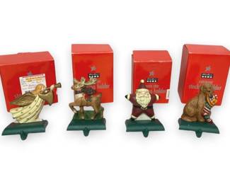 Four Eddie Bauer Heavy Metal Stocking Holders
