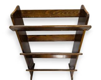 Dark Stained Oak Bookcase