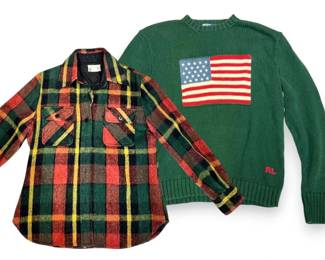 Ralph Lauren Sweater  Vintage Flannel Shirt