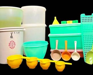 Tupperware Containers, Measuring Cups  More