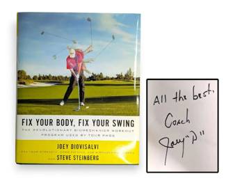 Signed Fix Your Body, Fix Your Swing By Joey Diovisalvi