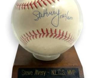 Autograph Steve Avery Baseball