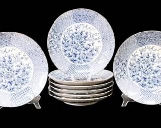 Blue  White Porcelain Plates