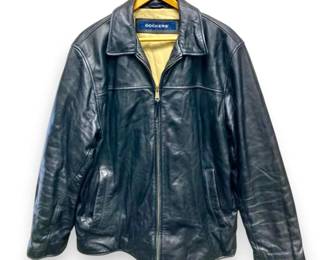 Dockers Leather Jacket Size M