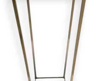 Brass And Glass Pedestal, 36 Tall