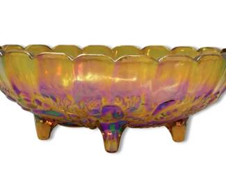 Indiana Glass Company Harvest Grape Marigold Iridescent Carnival