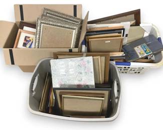 Mystery Lot Of Picture Frames  Albums