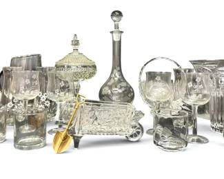 Glasses, Pitcher, Candy Dish And More