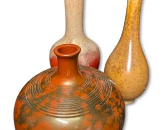 Small Ceramic  Metal Vases