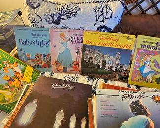 Vintage Disney records.