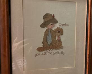 FRAMED NEEDLEWORK