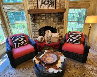 Patio Chairs and Coffee Table