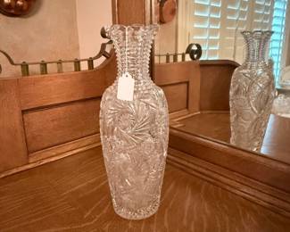 Hawkes American Brilliant Vase 