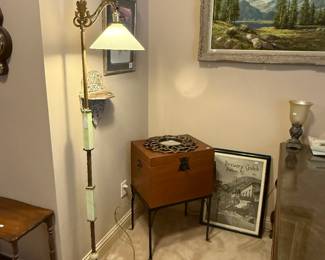 Art Deco Bridge Floor Lamp 