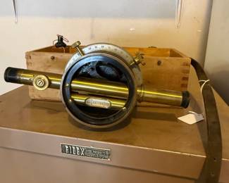 Antique David White Brass Surveyor's Transit & Tripod 