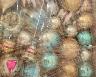 Shiny brite vintage ornaments 