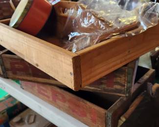 Wooden tote tray , Pepsi crates