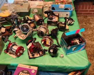 New and vintage name brand reels