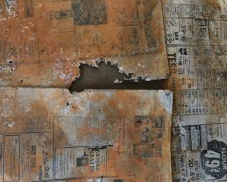 Vintage newspaper printing sheets