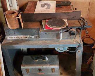 Rockwell Delta jointer and accessories 