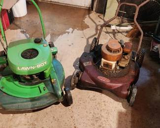 Collectible rare Lawn Boy mower, B&S vintage mower