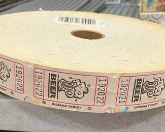 New roll of raffle tickets