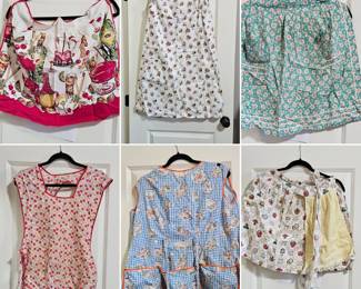 Vintage aprons - a small sample of what's available