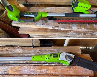 Greenworks battery power pole saw