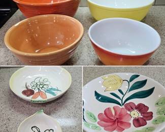 Vintage mixing bowls & serving dishes