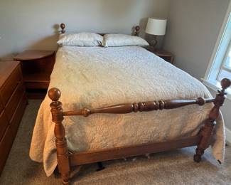 Vintage queen bed frame