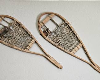 Old snow shoes