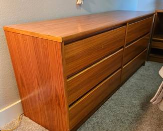 5+ foot wood dresser - solid & heavy