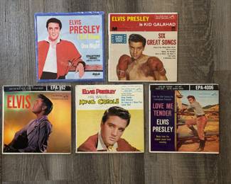 A few Elvis 45s