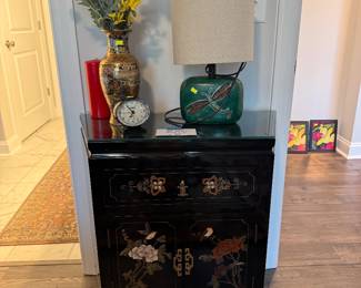 Orientla lacquer side table