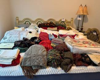 Hand knit scarf collection and more