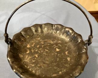 1890 -1915 James Tufts Boston quadruple plate bridal basket- Aesthetic Movement Era, Design 2741 