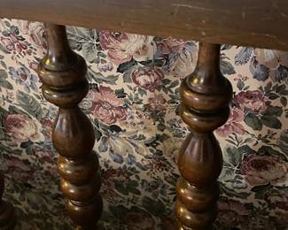 American mid-century traditional / colonial revival crossover cherry bedroom set- 1815 double dresser with mirror, lowboy, one nightstand, and spindled queen headboard only